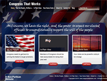 Tablet Screenshot of congressthatworks.com
